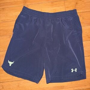 Under Armour Boys Garyish Blue Shorts